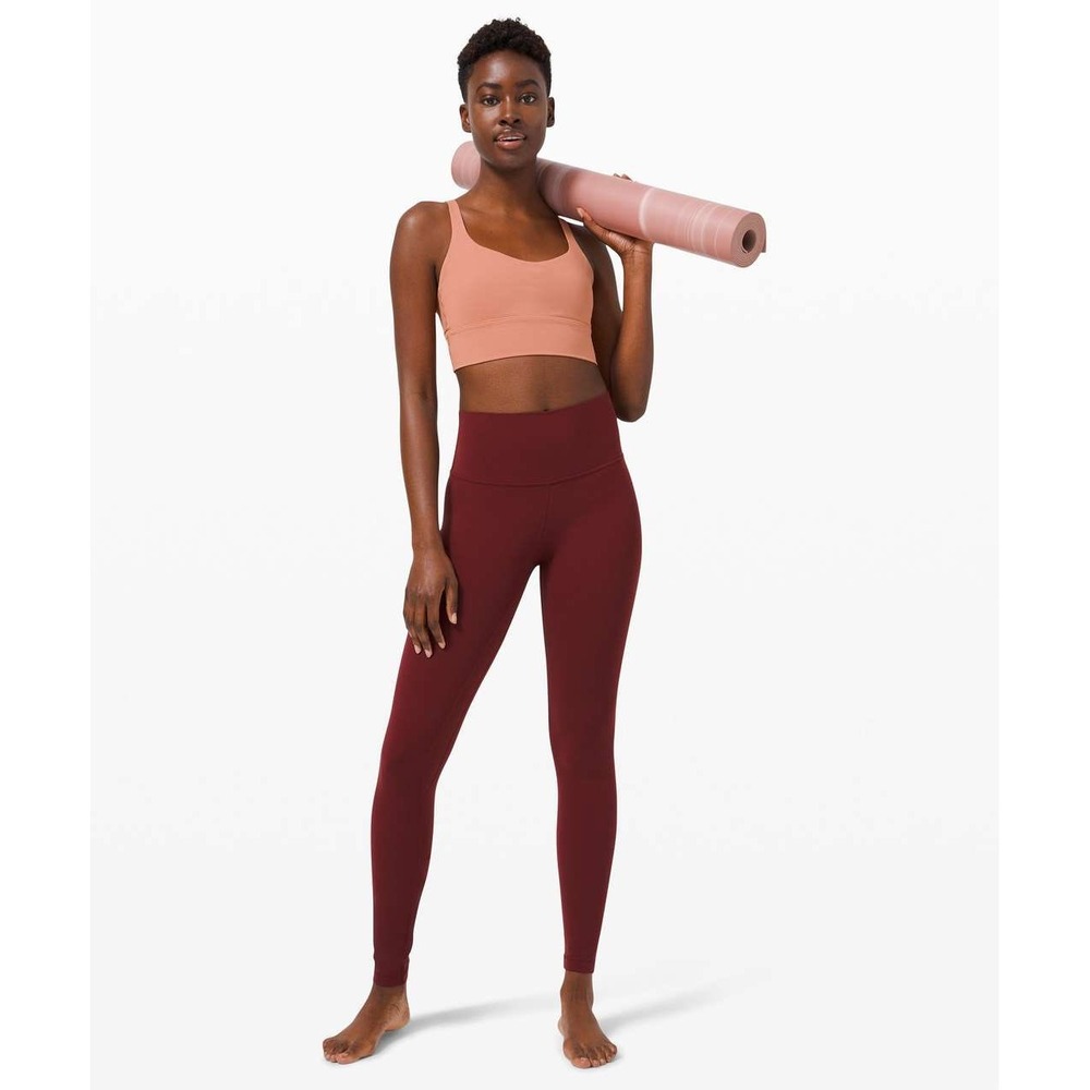 Lululemon Align High Rise Pant sz 6 Red Merlot Athletic Yoga Leggings